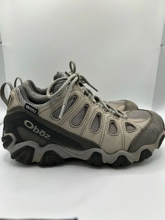 Oboz Women’s Size 8 Low B-Dry Hiking Boots Shoes Grey Outdoors Durable Comfort - Picture 5 of 11